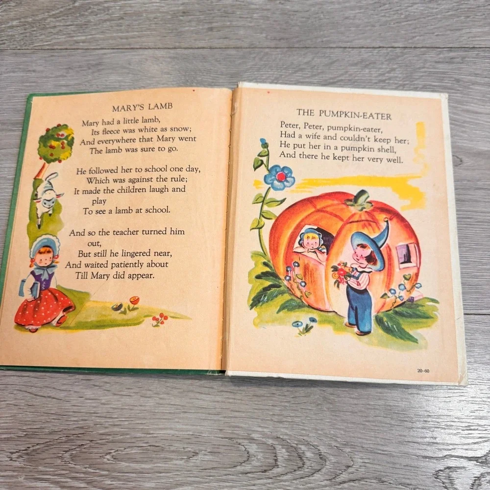 Vintage Mother Goose Rand McNally Tip Top Elf‎ Book 1955 Nursery Rhymes